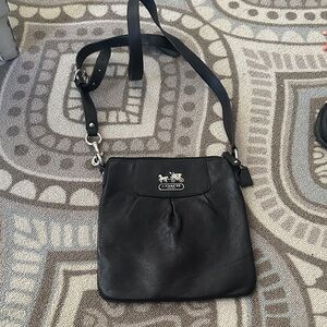 Coach Black Leather Crossbody Bag